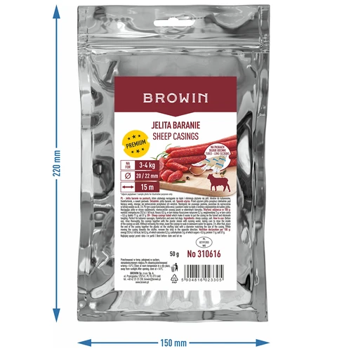 Avienos apvalkalai ant juostelių 20/22, 15 m - 3