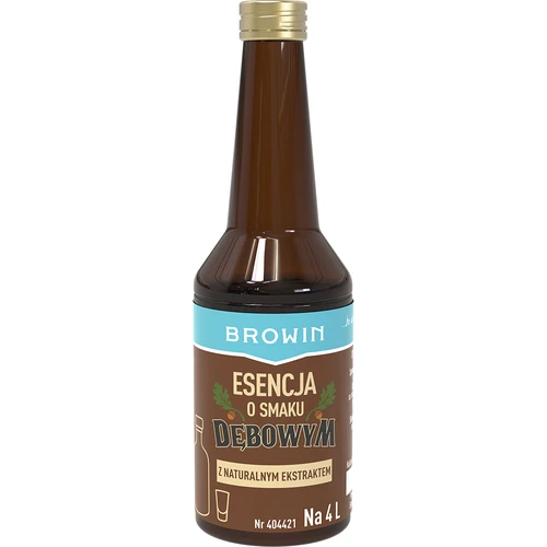 Ąžuolinio skonio esencija su natūraliu aromatu ir ekstraktu - 40 ml, skirta 4L