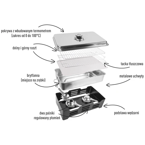 Balkoninė rūkykla su termometru - 4