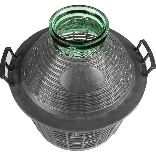 Balon do wina 20 L z szeroką szyjką w koszu plast. - 3