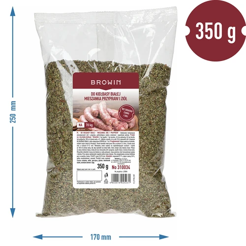 Baltajai dešrai – prieskonių ir žolelių mišinys, 350 g - 3