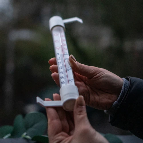 Baltas lauko termometras (-50°C iki +50°C) 18cm - 5