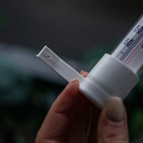 Baltas lauko termometras (-50°C iki +50°C) 18cm - 6