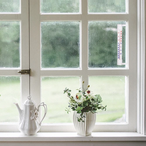 Baltas lauko termometras (nuo -60 °C iki +50 °C) 23 cm - 6