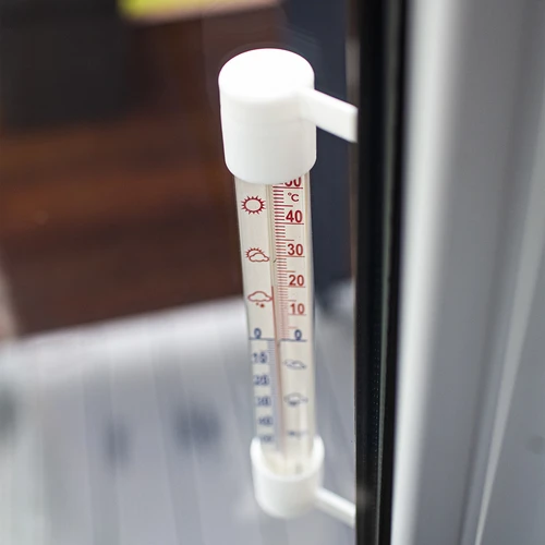 Baltas lauko termometras (nuo -60 °C iki +50 °C) 23 cm - 4