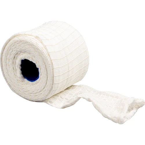 Baltas mėsos gaminių tinklas, 12,5 cm x 5 m, atsparus temperatūrai iki 220 °C