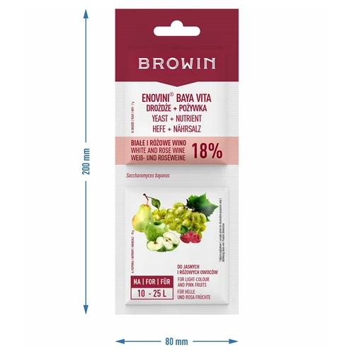 Bayanus mielės + mielių maistinė medžiaga - baltieji ir rožiniai vynai - 3