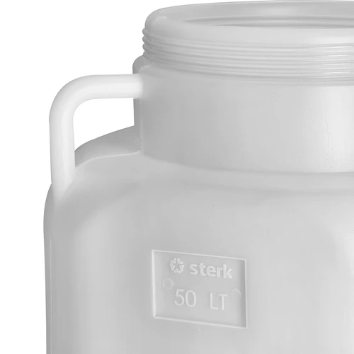 Beczka Kwadratowa na 50 L, biała, z uchwytami 50 L - 8