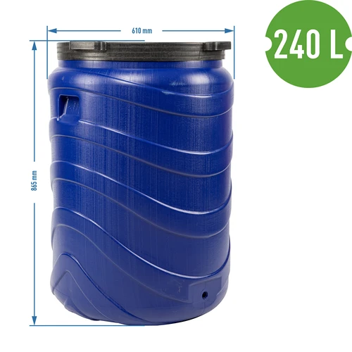 Beczka na kiszonki 240 L niebieska - 9
