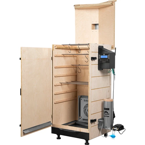 Berėmė dragON PLYWOOD NATURE rūkykla su Wi-Fi valdikliu, 200 l - 3