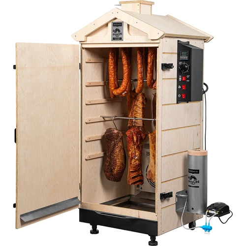 Berėmė rūkykla dragON PLYWOOD NATURE su skaitmeniniu valdikliu, 200 l - 4