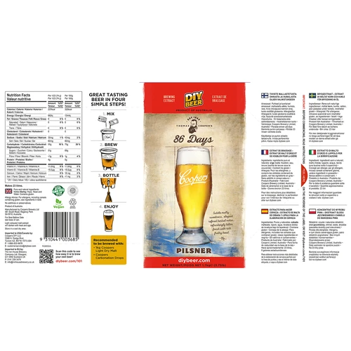 Brewkit Coopers 86 days Pilsner - 5