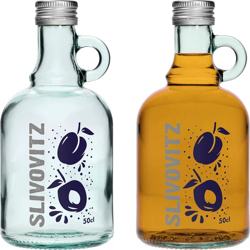 Butelis 500 ml su užsukamu dangteliu ir 2 spalvų spauda Slivovitz - 4 vnt. - 4