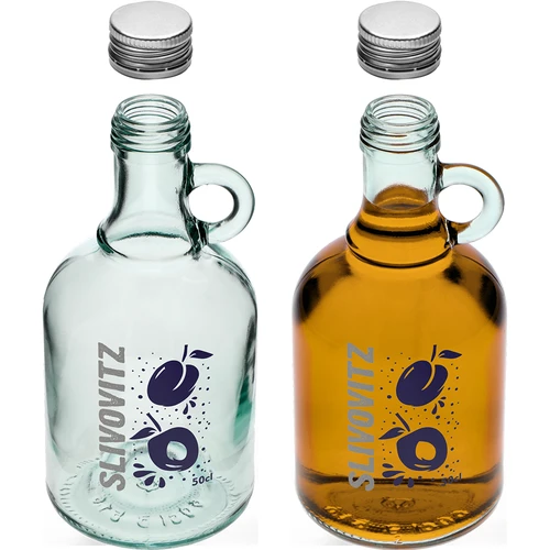 Butelis 500 ml su užsukamu dangteliu ir 2 spalvų spauda Slivovitz - 4 vnt. - 5