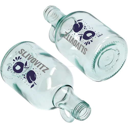 Butelis 500 ml su užsukamu dangteliu ir 2 spalvų spauda Slivovitz - 4 vnt. - 6