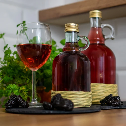 Butelis Gallone 500 ml su pintu apvalkalu, su užsukamu kamšteliu - 4