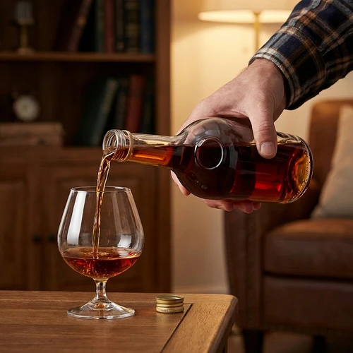 Butelis GLORIA 0,5 l, su auksinės spalvos užsukamu kamšteliu, fi 28, 1 vnt. - 7