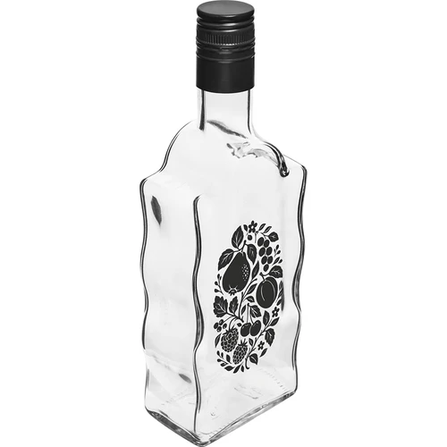 Butelis „Klasztorna“ 500 ml su užsukamu dangteliu ir spauda „Vaisiai“, dizainas Nr. 1