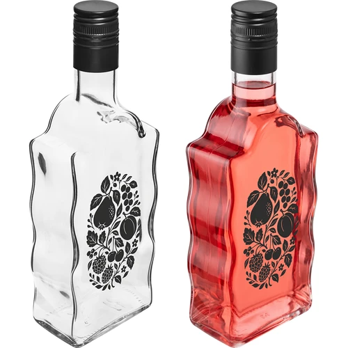 Butelis „Klasztorna“ 500 ml su užsukamu dangteliu ir spauda „Vaisiai“, dizainas Nr. 1 - 4
