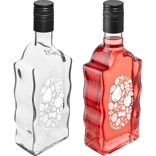 Butelis „Klasztorna“ 500 ml su užsukamu dangteliu ir spauda „Vaisiai“, dizainas Nr. 1 - 4