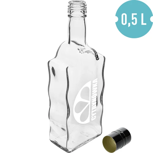 Butelis Klasztorna 500 ml su užsukamu dangteliu ir spausdintu užrašu „Cytrynówka”, dizainas Nr. 2 - 2
