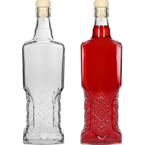 Kredensinis butelis 500 ml su kamščiu - 4