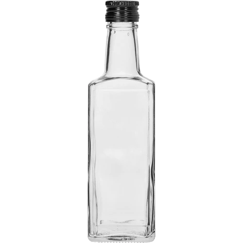 Butelis „Receptura“ 250 ml, su juodu užsukamu dangteliu, 1 vnt.