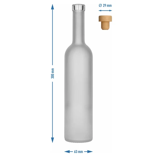 Butelis „Šerkšnotas“ 0,5 l su kamščiu, 1 vnt. - 5