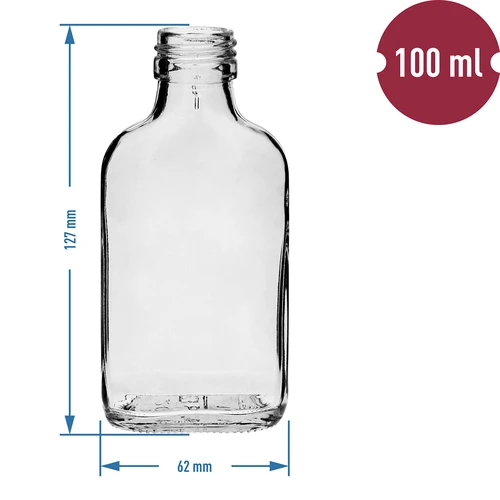 Butelis užpiltinėms, kišeninės gertuvės tipo, 100 ml, 10 vnt. - 4