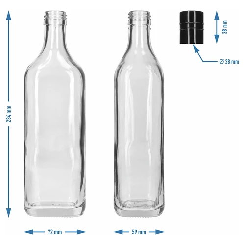 Butelis Walker 500 ml, su užsukamu kamšteliu, 1 vnt. - 5