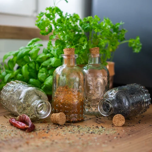 Buteliukų rinkinys su kamšteliais, 240 ml - 4 vnt. - 6