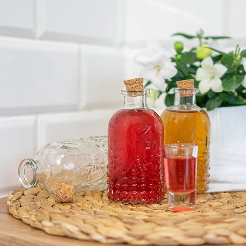 Buteliukų rinkinys su kamšteliais, 240 ml - 4 vnt. - 8