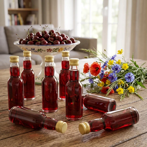 „Maluch“ buteliukas su auksinės spalvos užsukamu kamšteliu, 40 ml, 10 vnt. - 10
