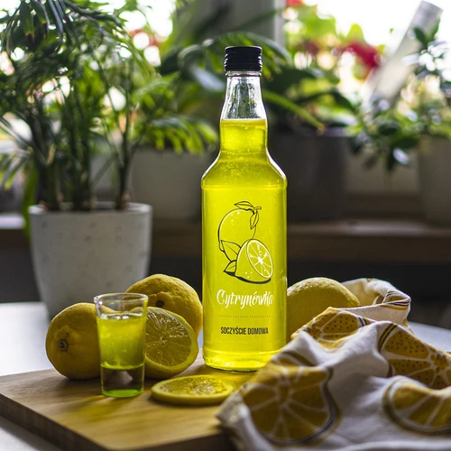 Butelka 500 ml z zakrętką, nadruk „Cytrynówka", 1 szt. - 5