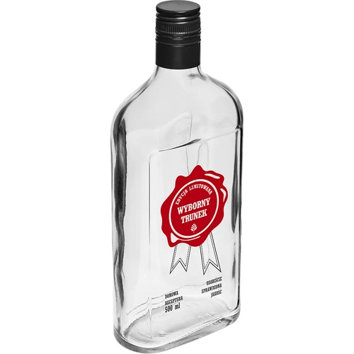 Butelka 500 ml z zakrętką, nadruk  „Wyborny Trunek", 1 szt. - 2