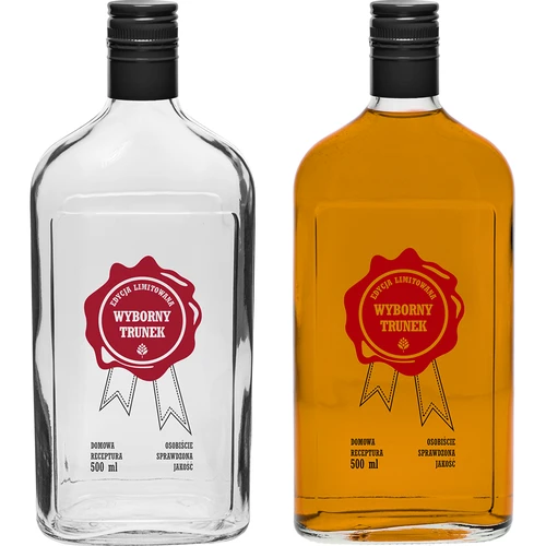 Butelka 500 ml z zakrętką, nadruk  „Wyborny Trunek", 1 szt. - 4