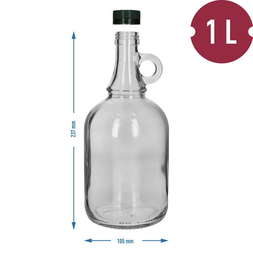 Butelka Gallone 1L z zak. bez oplotu - 4