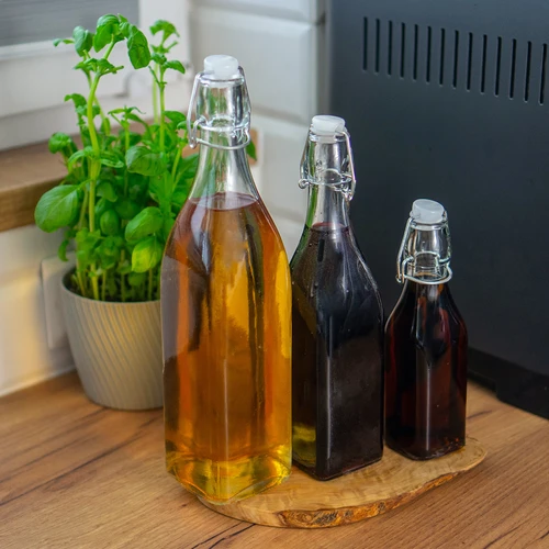 Butelka Kwadrat z hermetycznym zamknięciem 0,5 L - 4