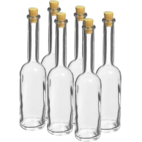 Butelka na nalewkę 100 ml 6 szt.+ 6 korków  - 1 