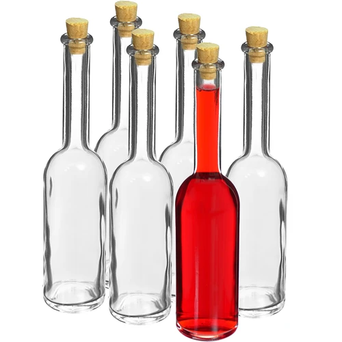 Butelka na nalewkę 100 ml 6 szt.+ 6 korków - 2