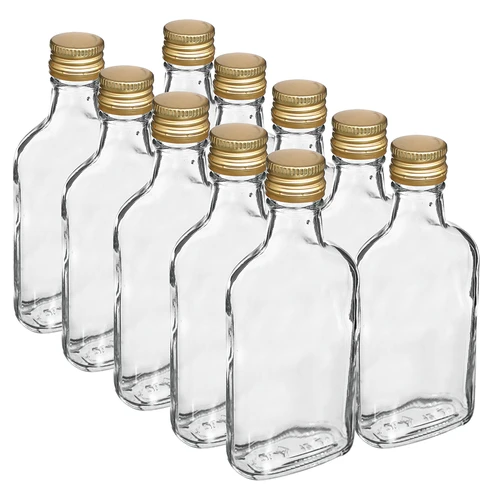 Butelka na nalewki piersiówka z zakr 200 ml 10 szt  - 1 