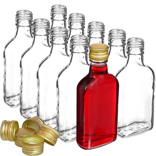 Butelka na nalewki piersiówka z zakr 200 ml 10 szt - 2