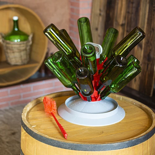 Butelka na wino 0,75 L zielona - zgrzewka 8 szt. - 9
