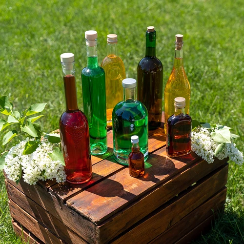 Butelka na wino 0,75 L zielona - zgrzewka 8 szt. - 8