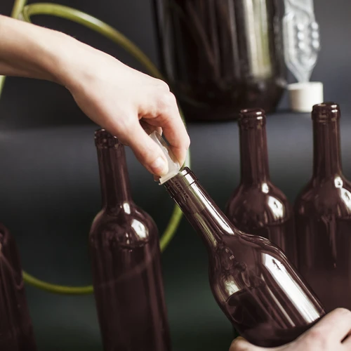 Butelka na wino 750 ml brązowa - zgrzewka 8szt. - 9