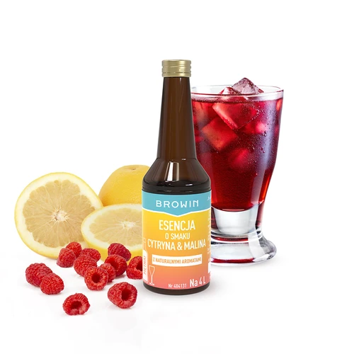 Citrinų ir aviečių skonio esencija – 40 ml, skirta 4 l - 3