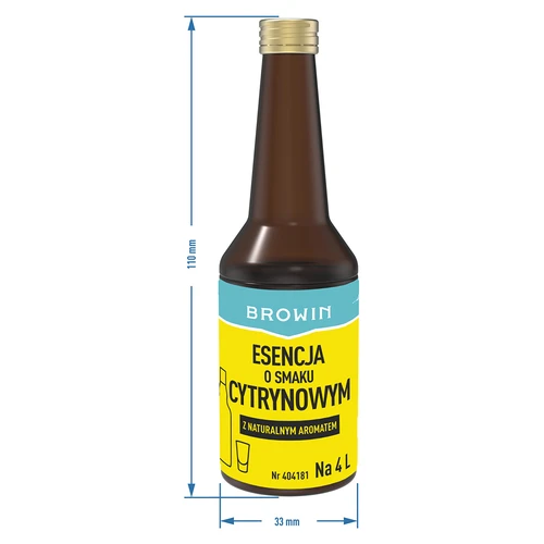 Citrininio skonio esencija su natūraliu aromatu, skirta 4 L alkoholio - 40 ml - 7