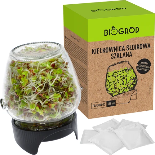 Daiginimo stiklainis Twist-off + 5 sėklų pakuočių - 5