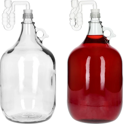 Dama 5 l su sraigtiniu dangteliu, kamščiu ir fermentacijos vamzdeliu, 4 vnt. - 4