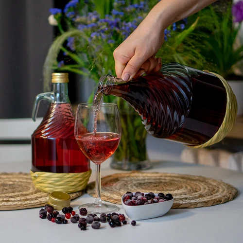 Damadžana Dama 2 l su pintu apvalkalu, su užsukamu dangteliu - 5